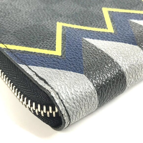 LOUIS VUITTON N61253 Damier Graphite Karakoram Zippy Wallet Vertical Long Wallet - Picture 11 of 13